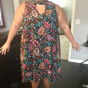 Plus size floral dress